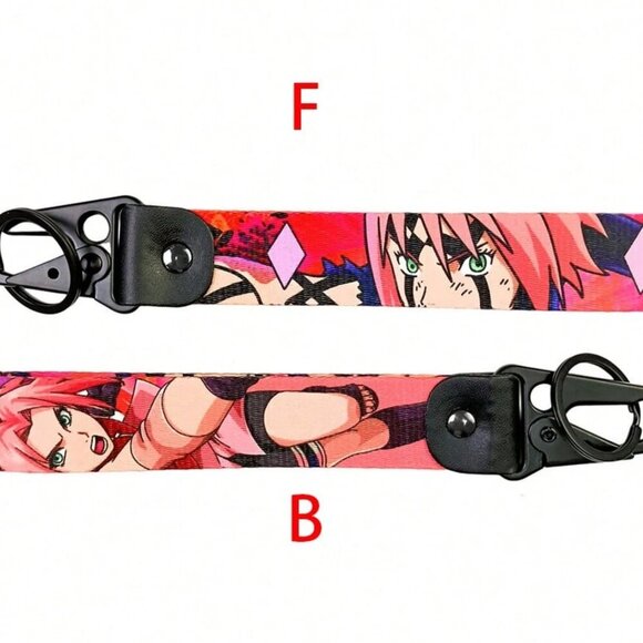 Sakura Haruno Keychain – Anime Accessory Wrist Strap for Keys or Bags - Picture 1 of 1